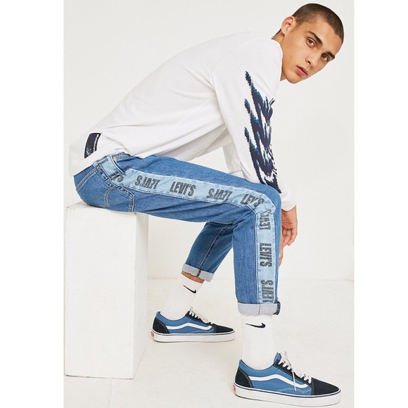 Levi's Other - Levi’s Hi-Ball Roll Logo Stripe Jeans Size 30